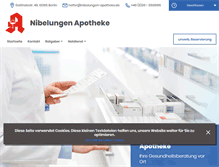 Tablet Screenshot of nibelungen-apotheke-app.de